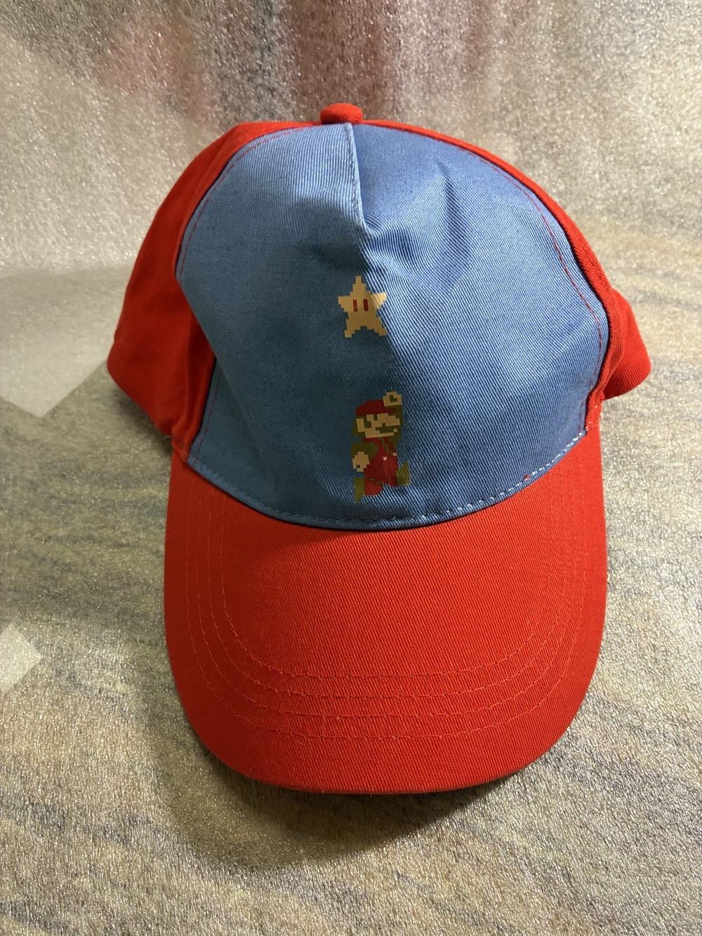 Red and Blue Retro Game Character Baseball Cap